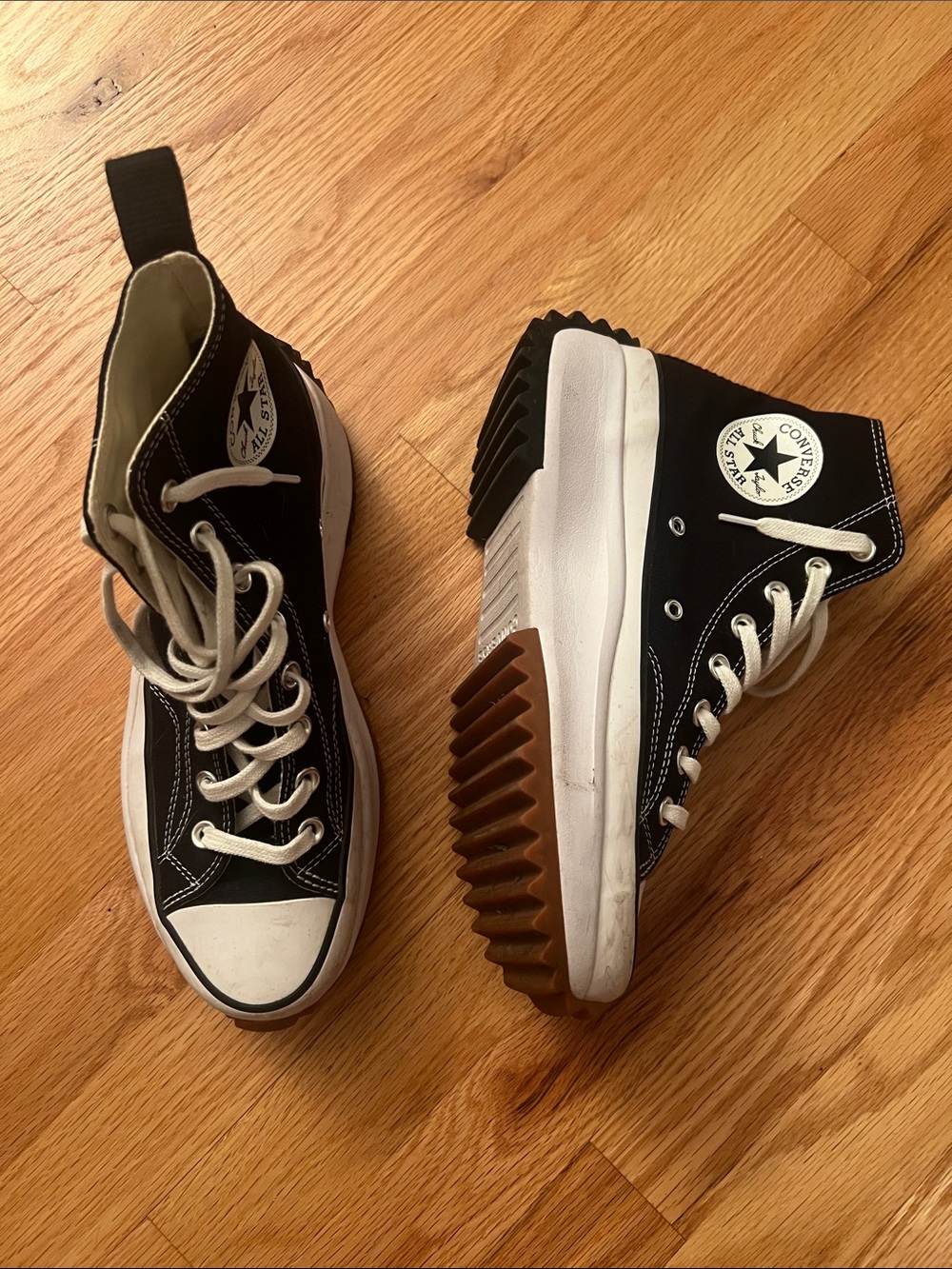 Converse Black and White Run Star Hike High Top Sneakers